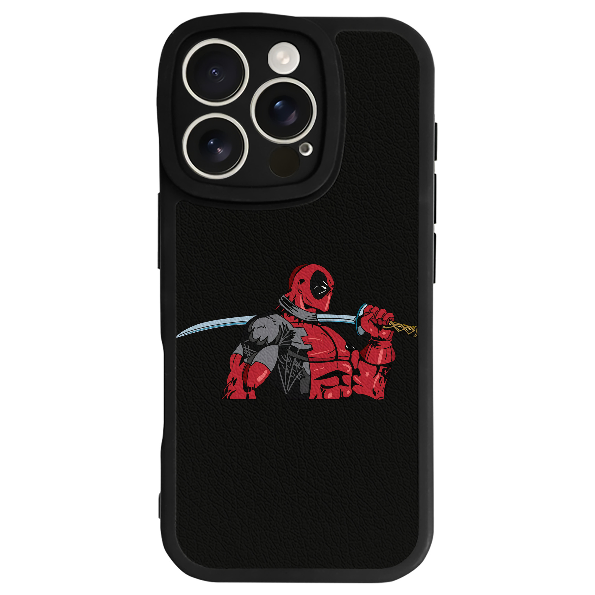 （画像用） Deadpool デッドプール 【iPhone 16シリーズ対応】シリコンスマホケース（レザー調） 材質：シリコン